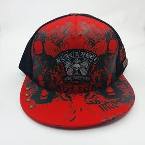 Black Lab Red and Black Graphic Hat